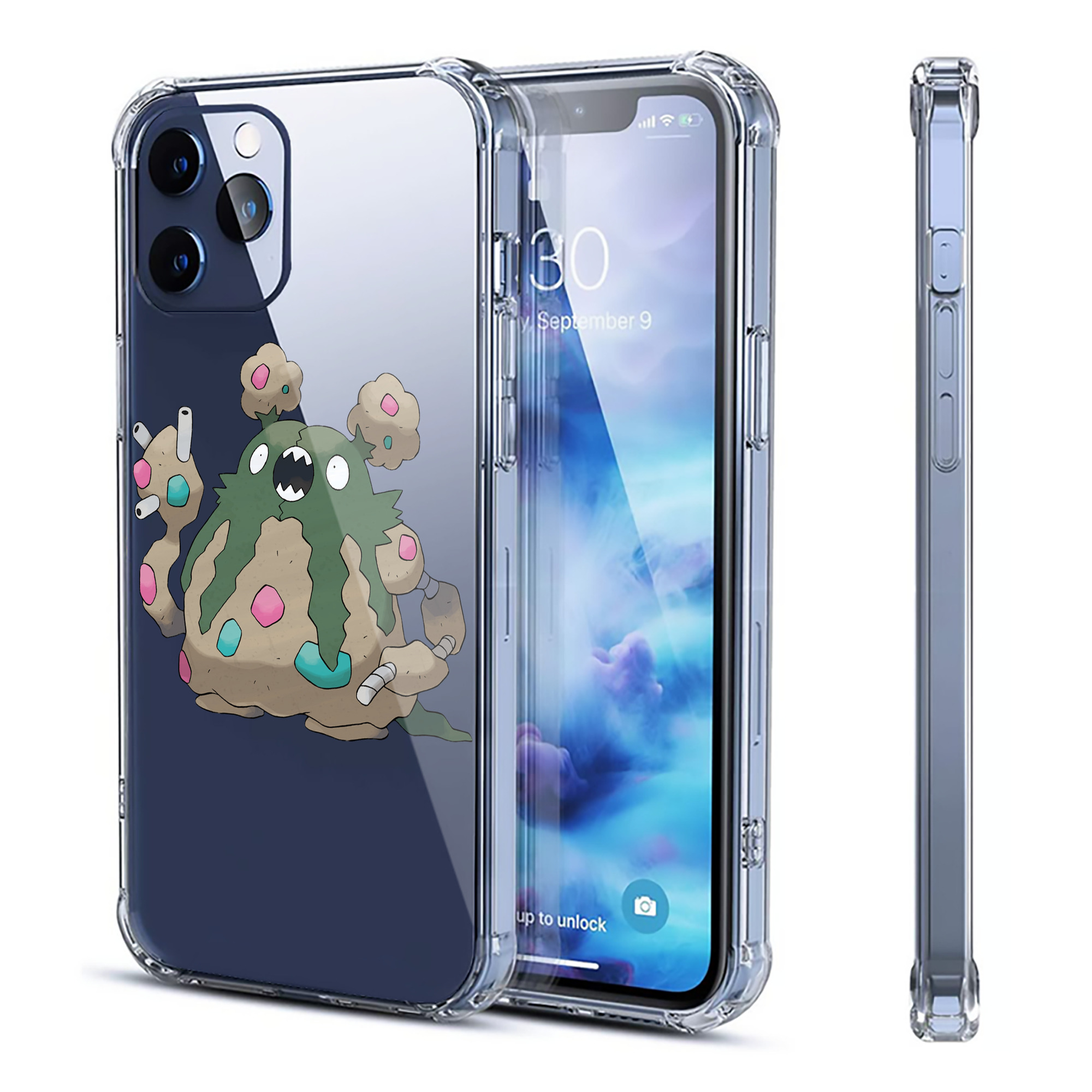 （画像用） ポケットモンスター Pokémon 【iPhone 12シリーズ対応】透明スマホケース（クリアソフトケース）
